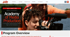 Desktop Screenshot of academyofmediaproduction.com