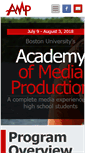 Mobile Screenshot of academyofmediaproduction.com